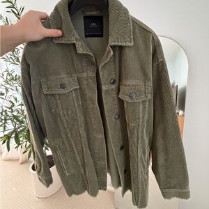 Zara Olive Corduroy Jacket